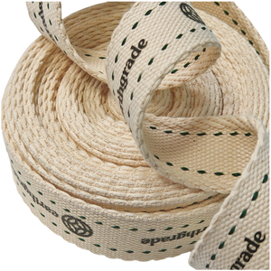 Logo personnalisé sérigraphie polyester brodé <span class=keywords><strong>sangle</strong></span> en <span class=keywords><strong>coton</strong></span> pour sangles de sac - Product Image 2