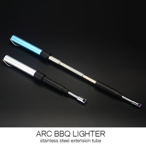 Nouveau briquet de <span class=keywords><strong>cuisine</strong></span> rechargeable électrique USB pour cuisinière coupe-vent LED Plasma Arc bougie sans flamme briquet extérieur inhabituel - Product Image 4