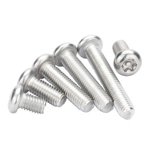 ISO7380 M2-M12 testa a bottone Torx vite SS304 e SS316 stile ovale con sistema di misura metrica di sicurezza Pin - Product Image 5