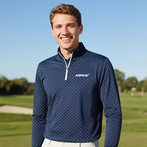 ชุดเสื้อผ้าสองชิ้นแบบมีซิปมีซิปสำหรับผู้ชายลำลองสีพื้น - Product Image 2