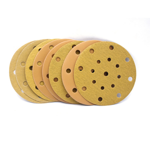 Disco de lijado de gancho y bucle Premium de 17 agujeros Disco de papel de lija abrasivo de 150mm 6 pulgadas para eliminación y repavimentación de material - Product Image 3