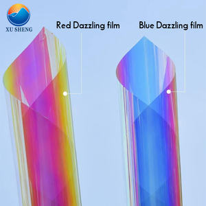 <span class=keywords><strong>Film</strong></span> de verre décoratif PET auto-adhésif coloré arc-en-ciel 1.38m * 30m <span class=keywords><strong>fenêtre</strong></span> isolante thermique vinyle teinté bâtiment décoratif - Product Image 6