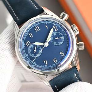 Montre de plongée haut de gamme pour homme, bracelet en acier inoxydable motif crocodile, mouvement mécanique automatique, design simple et original - Product Image 1