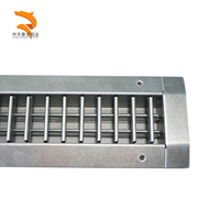 Grille de déflection simple en tôle d'acier galvanisé pour CVC industriel, diffuseur DGD pour conduit spiralé, usage en entrepôt