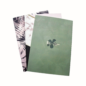 Cahier écologique à couverture souple en papier offset, reliure à chevalet, avec design personnalisé pour les notes d'étude - Product Image 2
