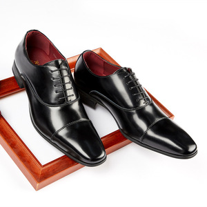 Chaussures habillées décontractées Oxford pour hommes, en cuir de vache véritable respirant, pour le bureau, les mariages et les fêtes - Product Image 3