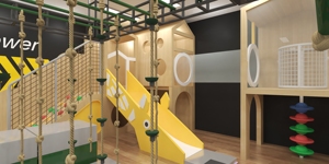 Parcours d'obstacles sensoriel intérieur en bois personnalisé pour enfants avec mur d'escalade, barres <span class=keywords><strong>de</strong></span> singe et <span class=keywords><strong>tunnel</strong></span> - Product Image 5