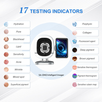 Analyseur de peau intelligent 3D AI, scanner facial, appareil d'analyse de la peau, prend en charge 19 langues, dernier modèle