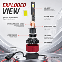 Ampoule de phare LED SFIDA V8E Plug and Play 12V, nouvelle, 6000K, 9005 9006 pour phares et feux de brouillard de voiture