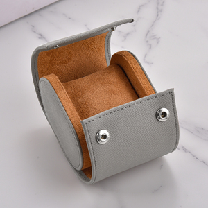 Rouleau de montre en cuir véritable Saffiano de haute qualité Juelong Boîte de montre unique Boîtier de montre de voyage en cuir Rouleau De Montre En Cuir - Product Image 5