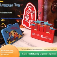 Porte-étiquette de bagage souple en PVC personnalisé et porte-billet d'embarquement avec logo et porte-carte photo personnalisés pour les voyages en bus