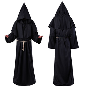 Costume da <span class=keywords><strong>Strega</strong></span> di Halloween BX, Costume da Cosplay Sacerdote, Abito Medievale da Frate, Vestito da Sacerdote, Abbigliamento Cristiano, Sciarpa - Product Image 5