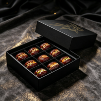 Boîte Cadeau de Luxe Personnalisée avec Logo pour Emballage de Dattes, Boîte en Carton avec Couvercle et Base pour Desserts, Vente en Gros Moyen-Orient Europe