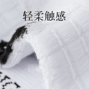 Athletic Socks Men Mid Calf White Polyester Quick Drying Breathable Basketball Sports Socks - Product Image 4