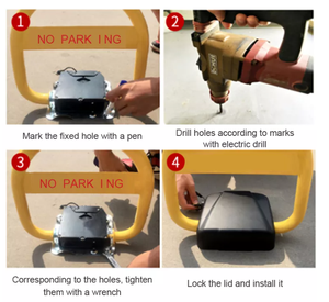 CE Chứng Nhận IP67 Không Thấm Nước Điện Bãi Đậu Xe Hàng Rào Khóa Tư Nhân Năng Lượng Mặt Trời Ứng Dụng Điều Khiển Tự Động Bãi Đậu Xe Hệ Thống - Product Image 6