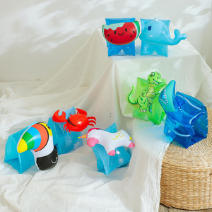 Flotadores de brazo inflables para niños KELUKEYA, diseño de dibujos animados, juguetes acuáticos de PVC de 0.18 mm - Product Image 4