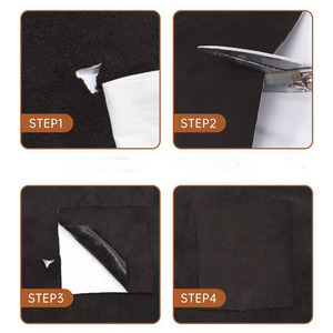 Nouveau concepteur 0.8mm d'épaisseur daim velours PVC synthétique Faux réparation de voiture auto-adhésif en <span class=keywords><strong>cuir</strong></span> <span class=keywords><strong>autocollant</strong></span> pour siège de voiture canapé réparation ceinture - Product Image 6