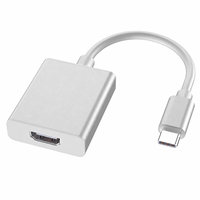 USB-C-zu-USB-C-Konverter 4K-Display-Adapter mit Aluminiumgehäuse für Notebook, TV, Projektor, Konferenzraumnutzung
