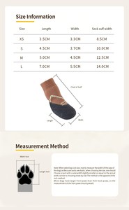 Chaussettes imperméables pour <span class=keywords><strong>chien</strong></span>, légères, flexibles, respirantes, extensibles, chaudes, protectrices pour <span class=keywords><strong>les</strong></span> <span class=keywords><strong>pattes</strong></span> des chiots, résistantes à <span class=keywords><strong>la</strong></span> saleté, pour <span class=keywords><strong>la</strong></span> pluie et <span class=keywords><strong>la</strong></span> <span class=keywords><strong>neige</strong></span> - Product Image 3