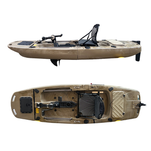 Tanque de peces vivos de gran ancho, Kayak para una persona, Kayak de pesca Modular, Pedal de aleta de Kayak motorizado para pesca, casco de Río, HDPE - Product Image 6