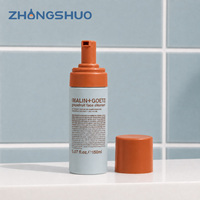Bouteille pompe en PET de 100 ml et 150 ml pour nettoyant visage, savon pour les mains, mousse de soin de la peau, emballage personnalisé, logo sur mesure, vente en gros