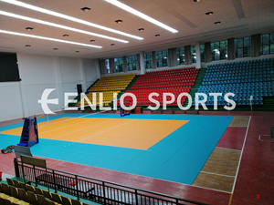 Suelo Deportivo Profesional de PVC con Superficie de Gota de Lluvia Aprobado por la FIVB para Voleibol, Alfombra Interior para Deportes - Product Image 5