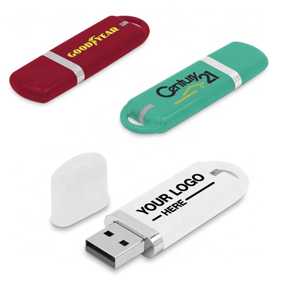 Plastic USB Flash Drive With Gift Box With Custom Logo 2.0 Drive 2GB 4GB 8GB Cheaper Plastic Pen Drive