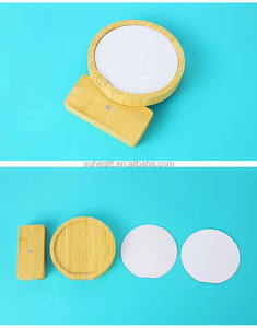 <span class=keywords><strong>Cadre</strong></span> photo en bambou rond au prix d'usine, cadres photo en aluminium pour sublimation, vierges avec base <span class=keywords><strong>magnétique</strong></span> en bois pour presse à chaud - Product Image 5