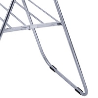 Nouveauté : Séchoir à linge pliable multifonctionnel en acier inoxydable 12M, finition brillante, double niveau, design original