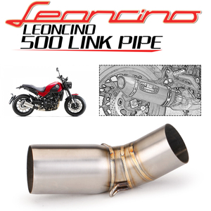 Tuyau de raccordement intermédiaire en acier inoxydable pour échappement de moto Benelli Leoncino 500 BJ500, compatible avec silencieux de 51 mm - Product Image 3