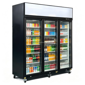 Vitrina Refrigerada Vertical de 3 Puertas con Compresor Superior, Enfriador de Bebidas con Enfriamiento por Aire - Product Image 5