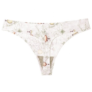 New Style Printed Teen Girl Panties Underwear for <strong>Women</strong> Breathable Low Rise Seamless T Back <strong>Tanga</strong> Thong <strong>Briefs</strong> - Product Image 1