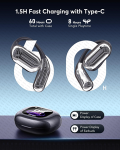 Écouteurs de traduction IA sans fil, traducteur en temps réel de 133 langues, écran tactile LCD, idéal pour les voyages, compatible Android/<span class=keywords><strong>iPhone</strong></span> - Product Image 2