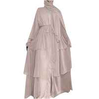 Nouvelle Abaya Plissée Personnalisée Modeste pour Femmes Musulmanes, Manches Longues, Toutes Saisons, Taille Naturelle, Respirante, Collection 2026