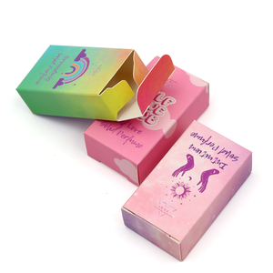 Kendi Logo baskılı özel tasarım kontakt lensler hediye kutusu kozmetik kontakt lensler ambalaj kutuları - Product Image 3