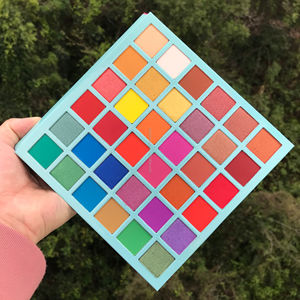 Private Label Make Up Cosmetici no commercio all'ingrosso di marca di trucco Premuto 36 di colore al neon glitter eyeshadow <span class=keywords><strong>glow</strong></span> in dark occhi - Product Image 3