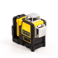 Niveau Laser Vert 4D Industriel et Bricolage 12 Lignes Rotation 360 Degrés avec Batterie