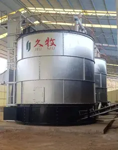 Maquinaria granular de fertilizante orgánico Jiumu, torre de fermentación de compost de estiércol, tanque de fermentación de residuos ganaderos
