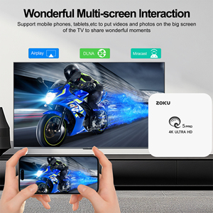 ZOKU <span class=keywords><strong>TV</strong></span> Box Q5Pro Android 16.0 con Telecomando Vocale BT, Wi-Fi Dual Band, Lettore Multimediale per Home Theater, Vendita Diretta dalla Fabbrica - Product Image 6