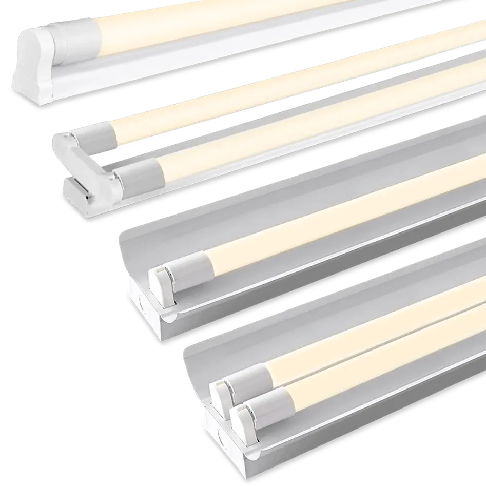 5 anni di garanzia tubo a LED custodia trasparente SMD2835 chip 100LM/W lampada a led fluorescente T8 T5 staffa porta tubo