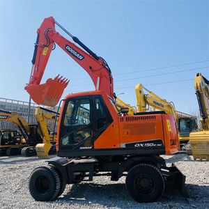 Excavatrice sur pneus Doosan DX150, 15 tonnes, 150, peinture d'origine Doosan, en vente - Product Image 3