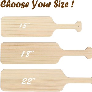 Décoration murale KingWin Greek Paddle en pin massif non fini, peinte à la main, style graffiti, pour la fraternité. - Product Image 5