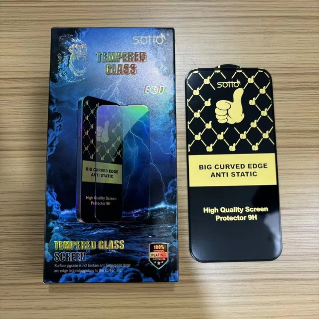 High Quality Screen Protector 9H Big Curved Edge Anti-static Tempered Glass for iPhone 18 Pro 17 Plus 16 15 Pro Max 14 13 12 11
