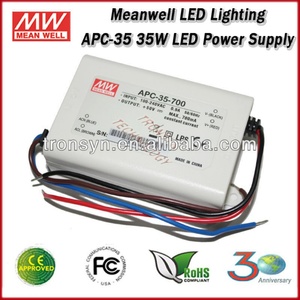 Alimentation LED Meanwell APC-35-700 35W 700mA à courant constant pour éclairage LED avec options de tension d'entrée 220V et 110V - Product Image 6