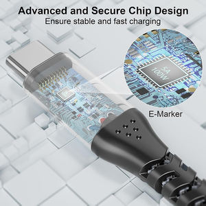 Câble USB Type-C LUNG KAY 1m 2m PD 100W Charge Rapide Transfert de Données 20 Gbps Câble USB-C vers USB-C pour Téléphones Mobiles Banques d'Alimentation - Product Image 3