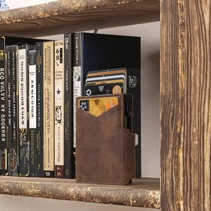 New Design Unisex Vintage Short Portable Open Elastic Band Money Clip Slim <b>Wallet</b> Card Case Expandable <b>RFID</b> <b>Blocking</b> <b>Wallet</b> - Product Image 6