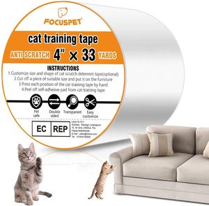 เทปป้องกันรอยขีดข่วน<span class=keywords><strong>แมว</strong></span>แกะ12 "x 22") อุปกรณ์ป้องกันเฟอร์นิเจอร์โปร่งใสสำหรับโซฟาเก้าอี้และไม้ - Product Image 2