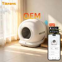 Bac à litière automatique OEM pour chat, contrôle intelligent par application, bacs à litière autonettoyants, bac à sable électronique pour chat, toilettes électroniques pour animaux de compagnie, fournitures pour chats