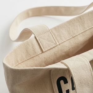 Shoulder Tote <b>Bag</b> Cotton Canvas Custom Printed Logo Shopping <b>Bag</b> Classic Style Washable Closure Holiday Decoration Gift Made - Product Image 5