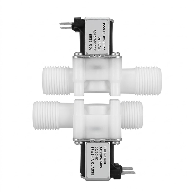 G1/2'' G3/4'' Normally Cosed Inlet Plastic Solenoid Valve for Water Dispenser Automatically Flushing Valve DC12V/24V/AC220V